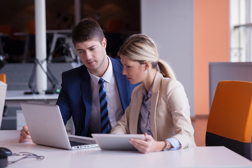 young business people group have meeting and working in modern bright office indoor-1